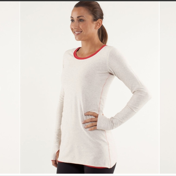 Lululemon Every Yogi Long Sleeve Currant / Heathered Ghost - Picture 2 of 15